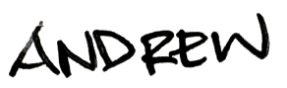 Co-founder Andrew's signature